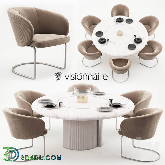 Table _ Chair - Carmen chairs and Opera table - Visionnaire Home Philosophy