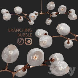 Ceiling light - Branching bubble 13 lamps by Lindsey Adelman COPPER 