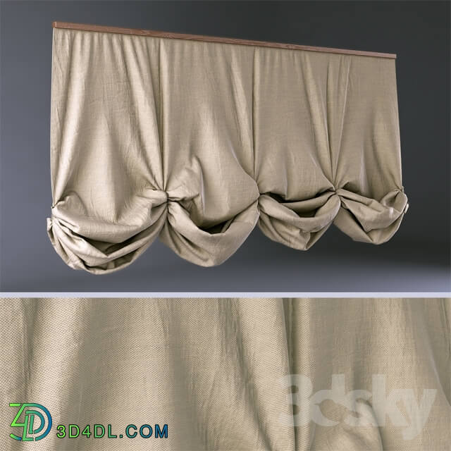 Curtain - Austrian blinds