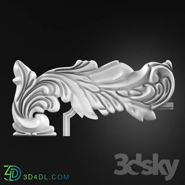 Decorative plaster - Moldings_ decorative element