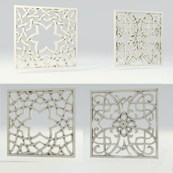 Decorative plaster - Panels of stone in the _quot_east_quot_ style 