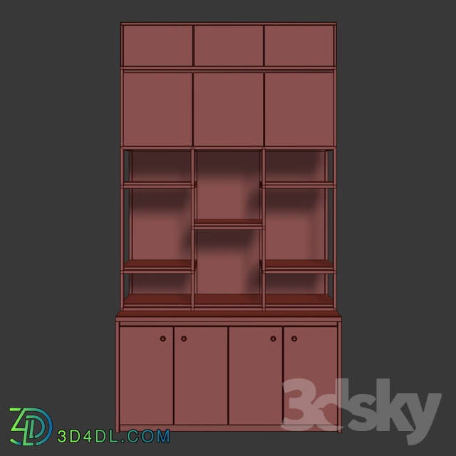 Wardrobe _ Display cabinets - Modern Bookcase 1