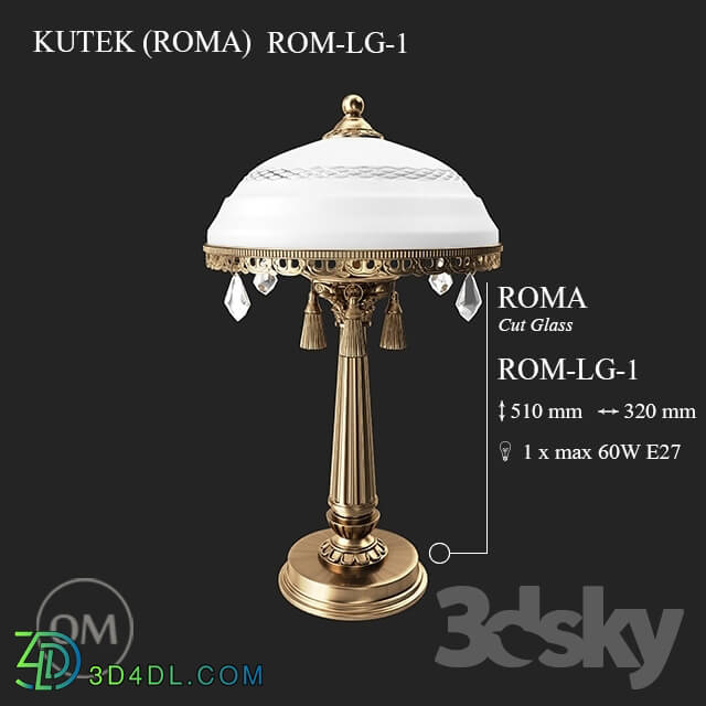 Table lamp - KUTEK _ROMA_ ROM-LG-1