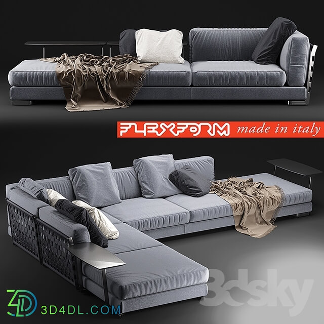 Sofa - 09 Cestone sofa Flexform