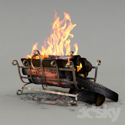 Fireplace - firewood set 