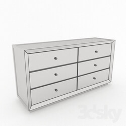 Sideboard _ Chest of drawer - Omni Mirrored 6 Drawer Chest 