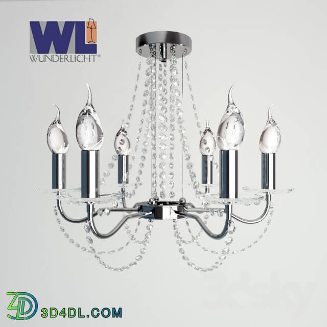 Ceiling light - Chandelier Ceiling Wunderlicht star dust W11698-36CH