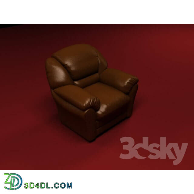 Arm chair - leather chair