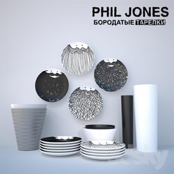 Tableware - Bearded plates PHIL JONES 