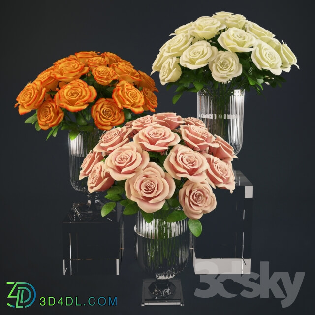 Plant - Bouquet of roses in a vase Ralph Lauren