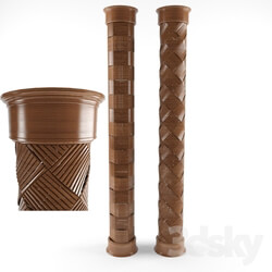 Other decorative objects - wooden decoration columns 