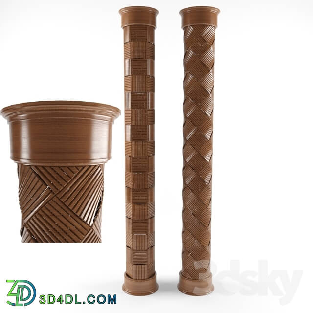 Other decorative objects - wooden decoration columns