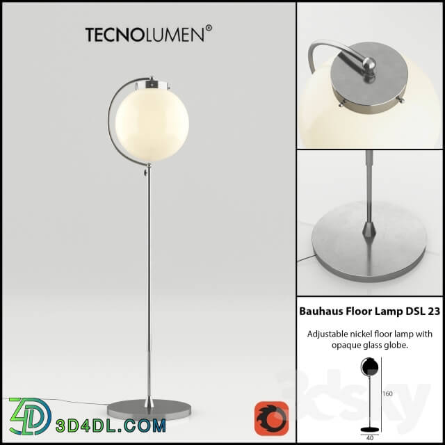 Floor lamp - Tecnolumen Bauhaus Floor Lamp DSL 23