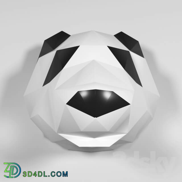 Sculpture - Polygonal panda from Tristan SOOP