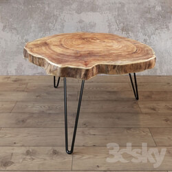 Table - Slab wood coffe table 