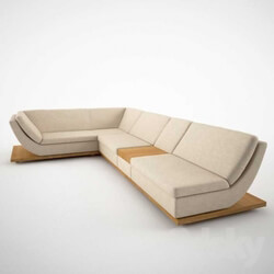 Sofa - Sofa with wooden base 