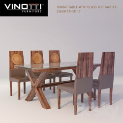 Table _ Chair - Dining table and chairs Vinotti _quot_Tahiti_quot_ 