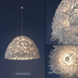 Ceiling light - Chandelier Triangle _handmade_ 
