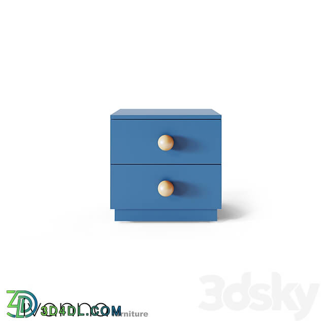 Bedside table ICE CREAM BS1 by Ivanna OM Miscellaneous 3D Models 3DSKY