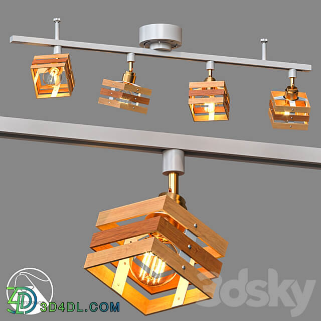 LampsShop.ru PL3070 Chandelier Eco Style Ceiling lamp 3D Models 3DSKY