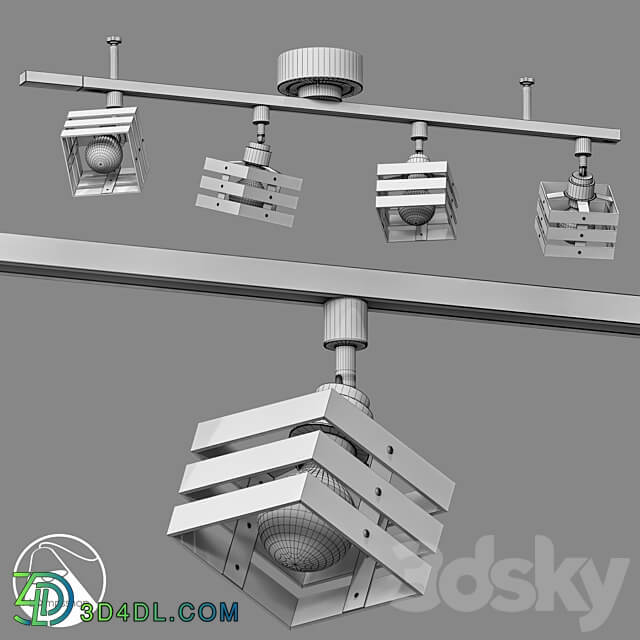 LampsShop.ru PL3070 Chandelier Eco Style Ceiling lamp 3D Models 3DSKY