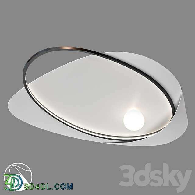 LampsShop.ru PL3094 Chandelier Frosted Shell Ceiling lamp 3D Models 3DSKY