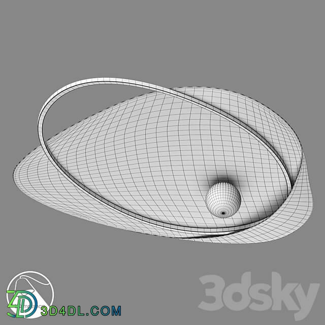 LampsShop.ru PL3094 Chandelier Frosted Shell Ceiling lamp 3D Models 3DSKY