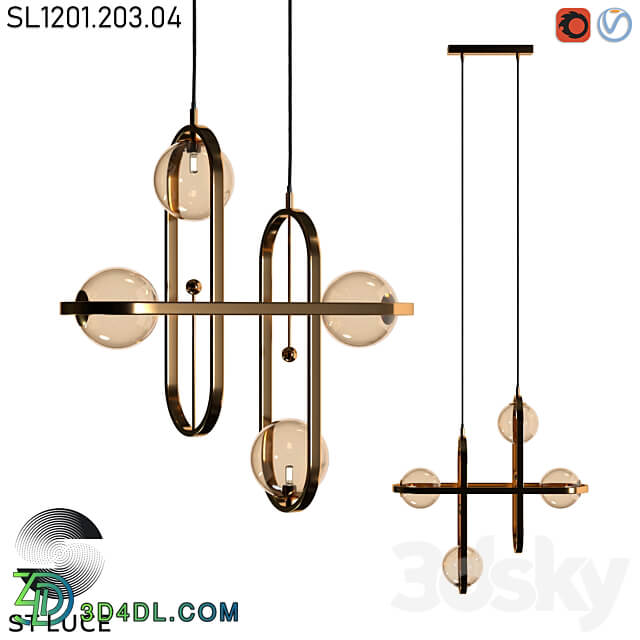 SL1201.203.04 OM Pendant light 3D Models 3DSKY