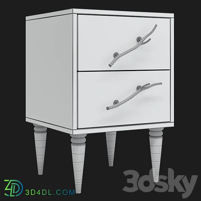 bedside table Art Classic Sideboard Chest of drawer 3D Models 3DSKY