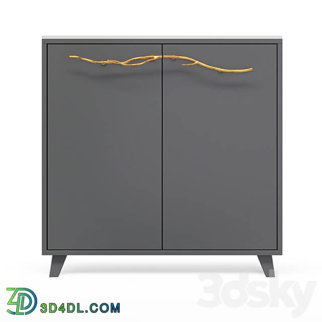 Chest of drawers Art with hinged doors Sideboard Chest of drawer 3D Models 3DSKY