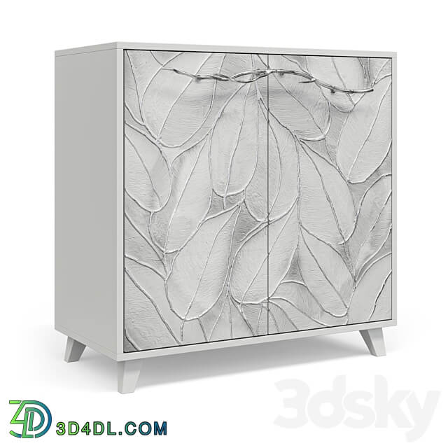 Chest of drawers Art with hinged doors Sideboard Chest of drawer 3D Models 3DSKY