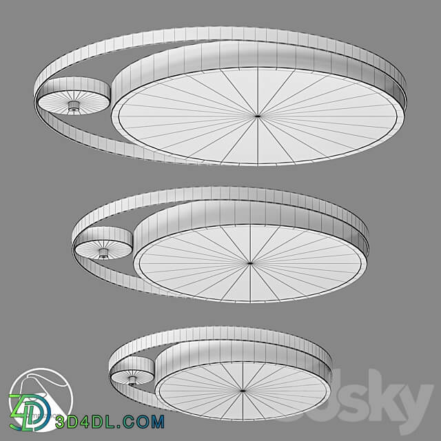 LampsShop.com PL3017 Chandelier Elegant Ring Ceiling lamp 3D Models 3DSKY