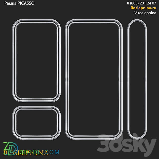 PICASSO frame set by RosLepnina 3D Models 3DSKY