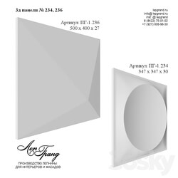 3D panels 234 236 lepgrand.ru 3D Models 