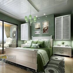3D66 2016 American Style Bedroom 1096 E004 