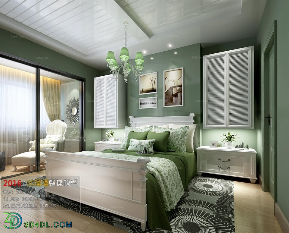 3D66 2016 American Style Bedroom 1096 E004