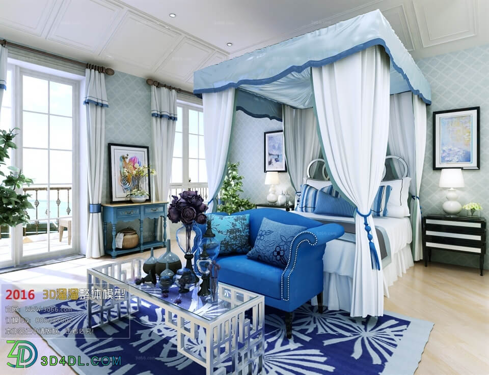 3D66 2016 American Style Bedroom 1101 E009