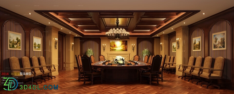 3D66 2016 American Style Conference Room 1755 E002