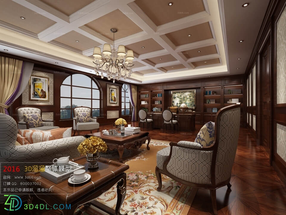 3D66 2016 American Style Director Room 1758 E005