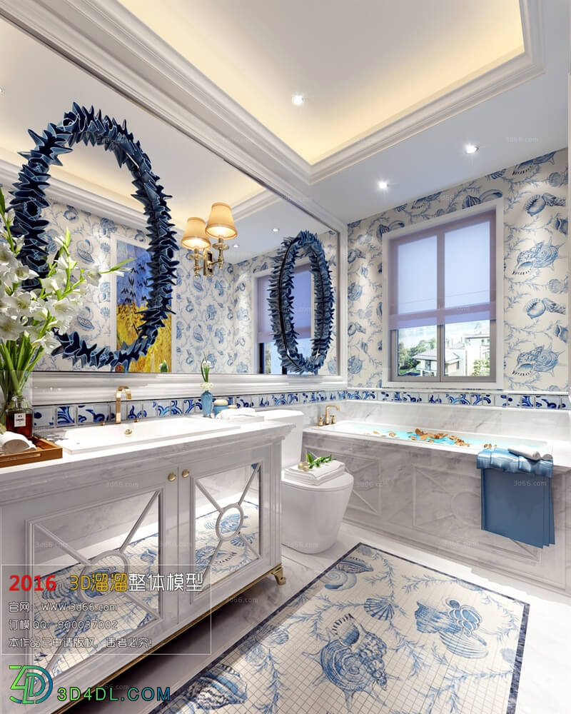 3D66 2016 European Style Bathroom 1185 D007