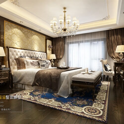 3D66 2016 European Style Bedroom Hotel 1847 D002 