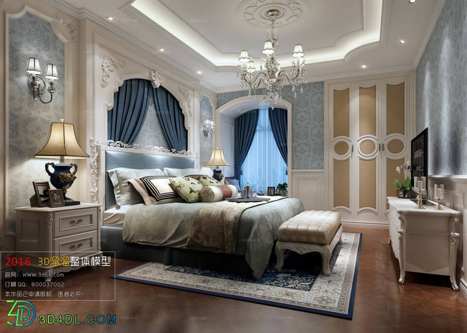 3D66 2016 European Style Bedroom 1061 D001