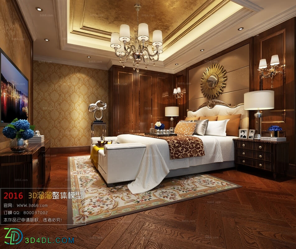 3D66 2016 European Style Bedroom 1065 D005