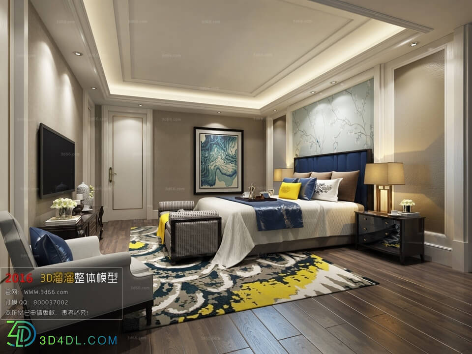 3D66 2016 European Style Bedroom 1068 D008