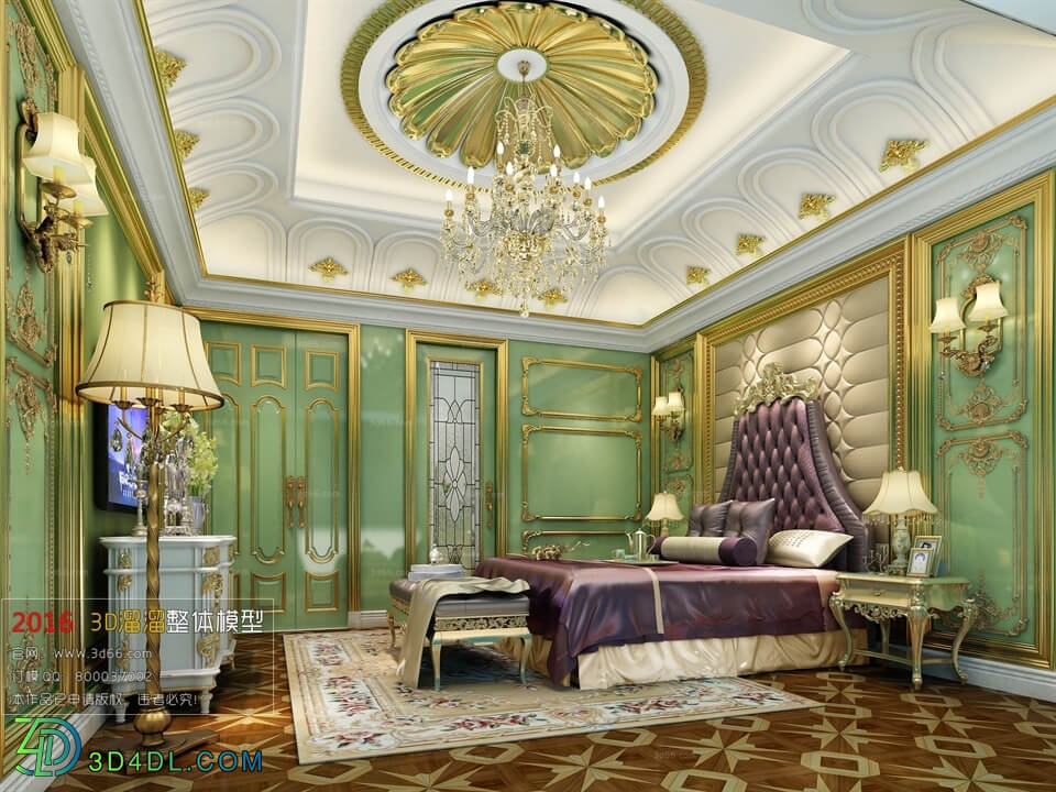 3D66 2016 European Style Bedroom 1069 D009