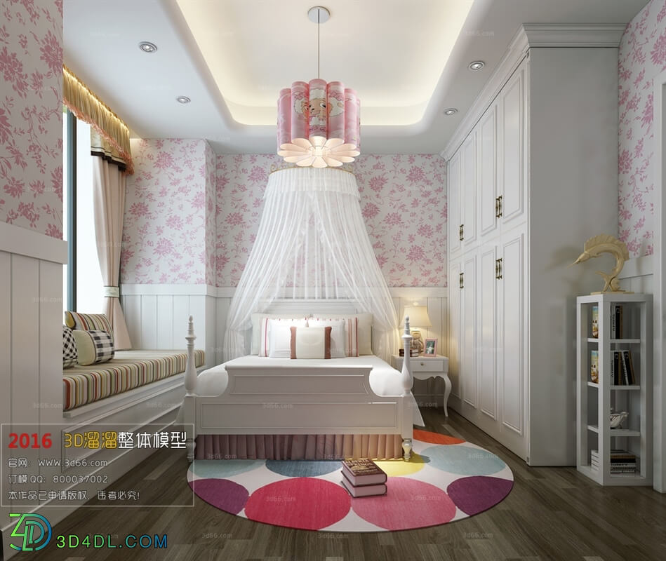 3D66 2016 European Style Bedroom 1076 D016