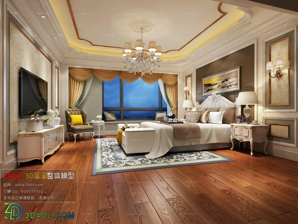 3D66 2016 European Style Bedroom 1084 D024