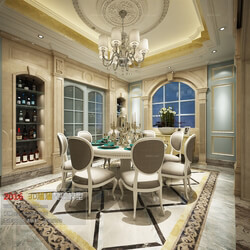 3D66 2016 European Style Dining Room 902 D016 