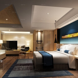 3D66 2016 Fusion Style Bedroom Hotel 1853 J001 