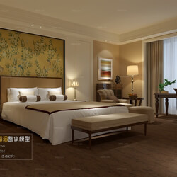 3D66 2016 Fusion Style Bedroom Hotel 1861 J009 